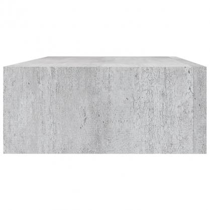 Flydende vghylde med skuffe betongr 40x23,5x10 cm MDF 2 stk. , hemmetshjarta.dk