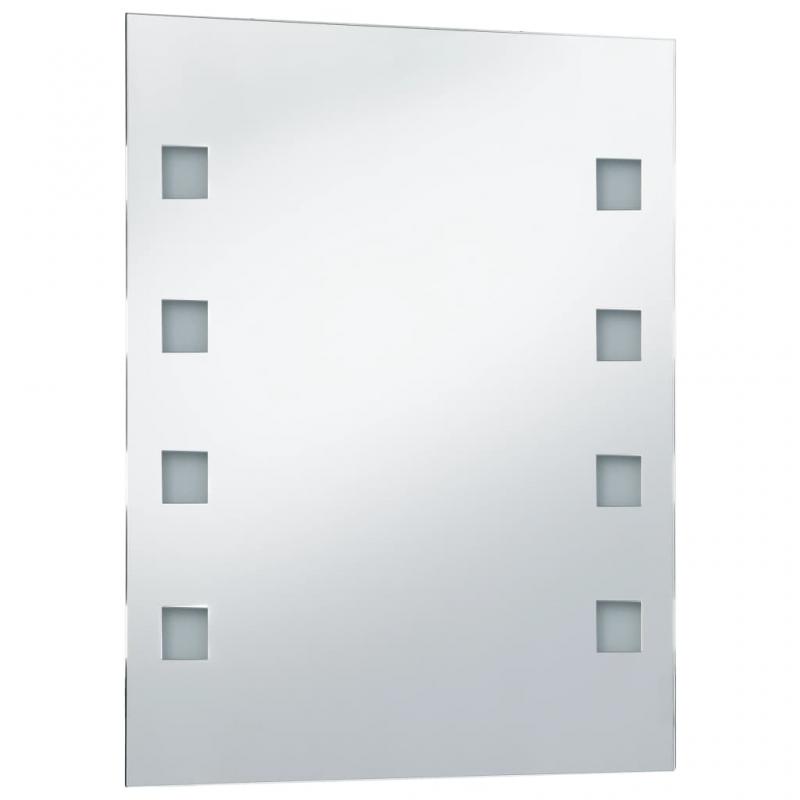 Badevrelsesspejl LED rektangulrt 50x60 cm , hemmetshjarta.dk