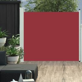 Udtrækkeligt sidemarkise til terrasse rød 100x300 cm , hemmetshjarta.dk