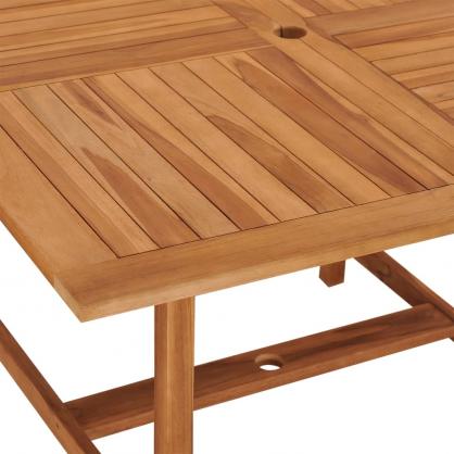 Spisebord til have 110x110x75 cm massiv teaktr , hemmetshjarta.dk