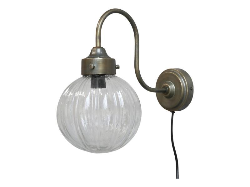 Chic Antique Lampe til vg H28/L27,5/B15 antique messing , hemmetshjarta.dk