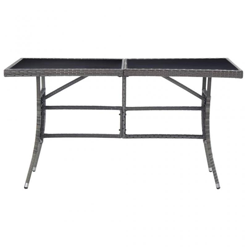 Spisebord til have 140x80x74 cm gr kunstrattan , hemmetshjarta.dk