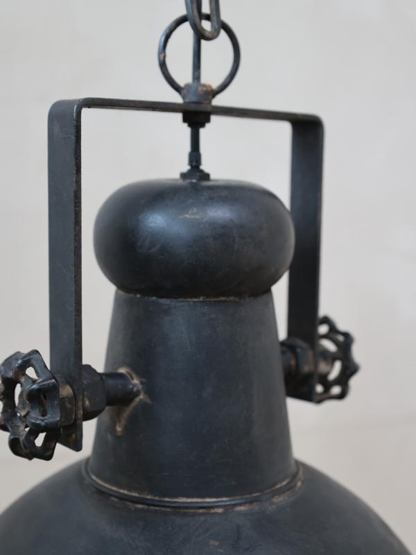 Chic Antique Lampe industri H40 / 32 cm antik sort , hemmetshjarta.dk