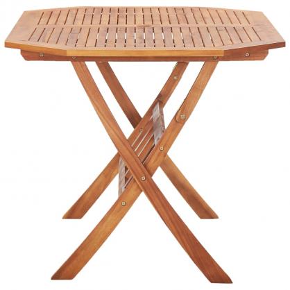 Sammenklappeligt spisebord til have 135x85x75 cm massivt akacietr , hemmetshjarta.dk