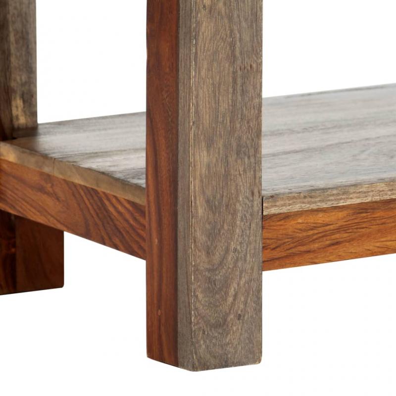 Aflastningsbord Konsolbord 120x30x75 cm med 3 skuffer massivt shesham tr , hemmetshjarta.dk