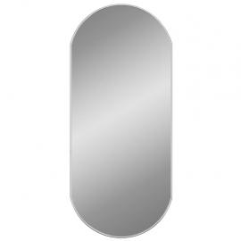 Vægspejl oval sølv 80x35 cm , hemmetshjarta.dk