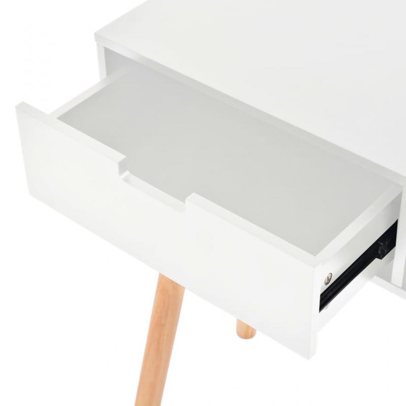 Aflastningsbord Konsolbord 80x30x72 cm hvid massiv fyrretr , hemmetshjarta.dk