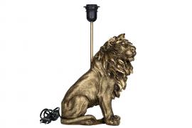 A Lot Dekoration - Bordlampe Løve Poly Mørk guld 25x32 42cm , hemmetshjarta.dk