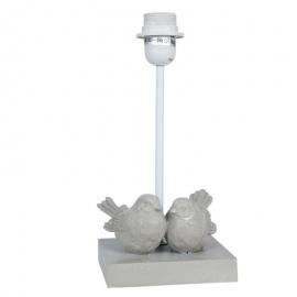 Lampefod Bordlampe 14x13x30 cm E27 / max 1x60W Grey Bird , hemmetshjarta.dk