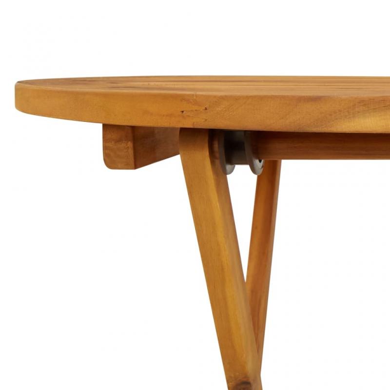 Sammenklappeligt spisebord til have  70x75 cm massivt akacietr , hemmetshjarta.dk