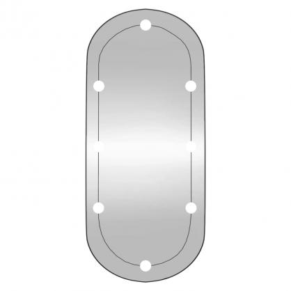 Vgspejl med LED-belysning oval 40x90 cm glas , hemmetshjarta.dk