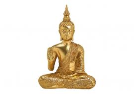 Dekoration Buddha guld polyresin (B/H/D) 21x31x10cm , hemmetshjarta.dk