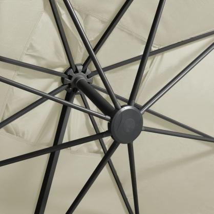 Frithngende parasol med stang og LED sand 300 cm , hemmetshjarta.dk