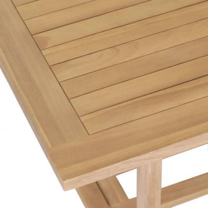 Spisebord til haven udtrkbart (180-280)x100x75 cm massiv teaktr , hemmetshjarta.dk