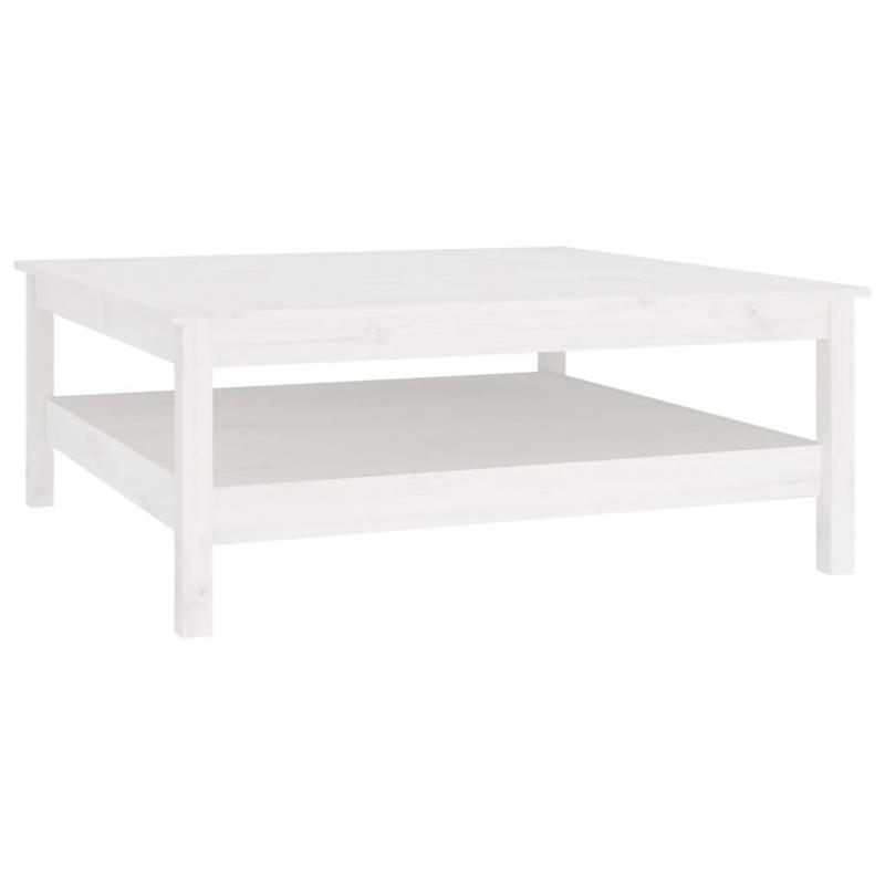 Sofabord 100x100x40 cm hvid massiv fyrretr , hemmetshjarta.dk