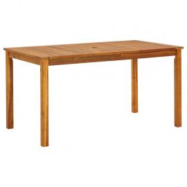Spisebord til have 140x80x74 cm massivt akacietræ , hemmetshjarta.dk