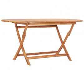 Sammenklappeligt spisebord til have 160x80x75 cm massivt teaktræ , hemmetshjarta.dk