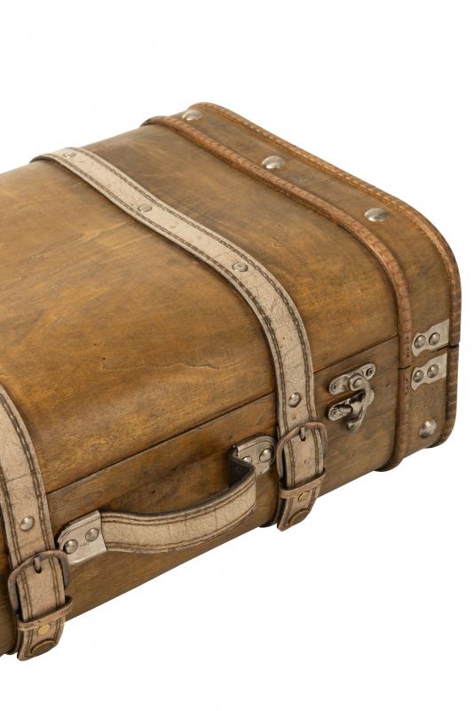 Dekorative kufferter afrundet tr Beige 2-pack 45,5x33x18,5 , hemmetshjarta.dk