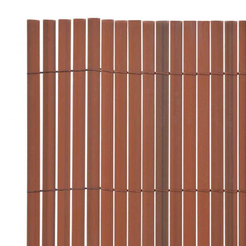 Have balkon altan afskrmning PVC 90x500 cm brun , hemmetshjarta.dk