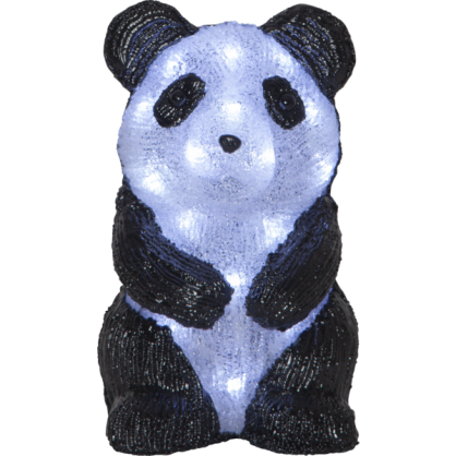 Udendrs dekorativ figur Crystalo Panda 27x15cm 20 Lys , hemmetshjarta.dk