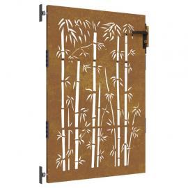 Havelåge i rustfrit stål bambus design 85x150 cm , hemmetshjarta.dk