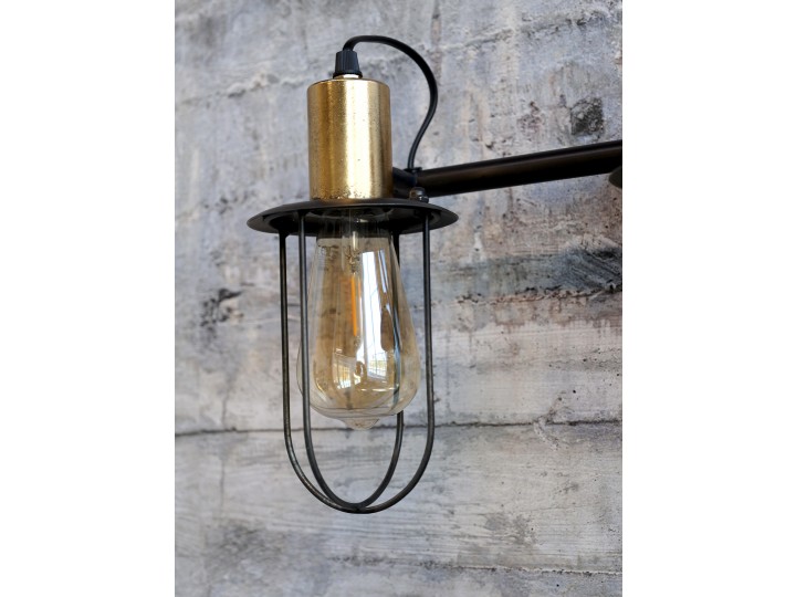 Chic Antique Factory Lampe m. 3 LED pre H24,5/L50/B17 cm antique kul , hemmetshjarta.dk