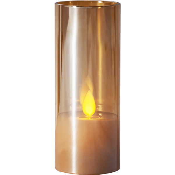LED Bloklys M-Twinkle Amber 5x12,5 , hemmetshjarta.dk