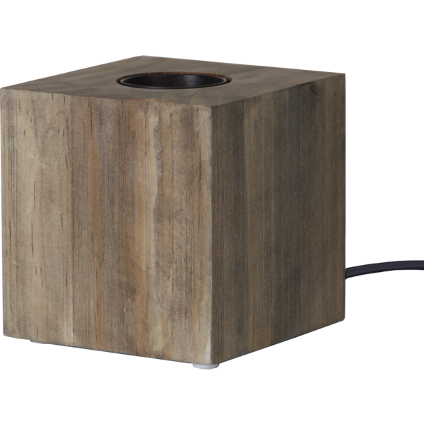 Lampeholder E27 Cube Brun 9x9 , hemmetshjarta.dk