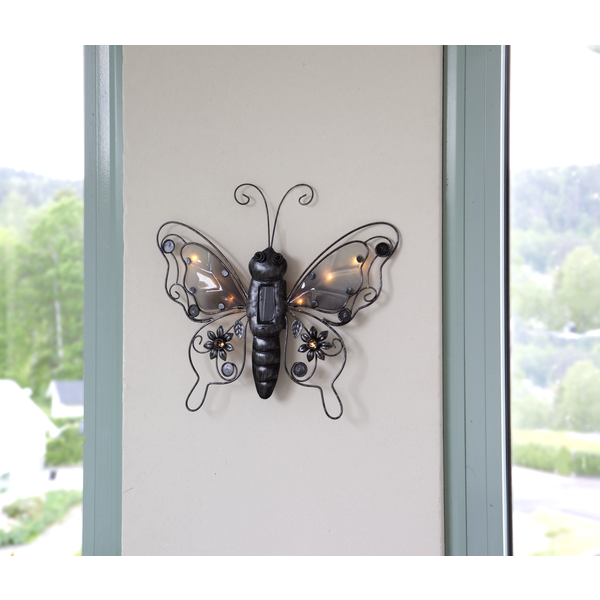 Solcelledekoration Butterfly , hemmetshjarta.dk