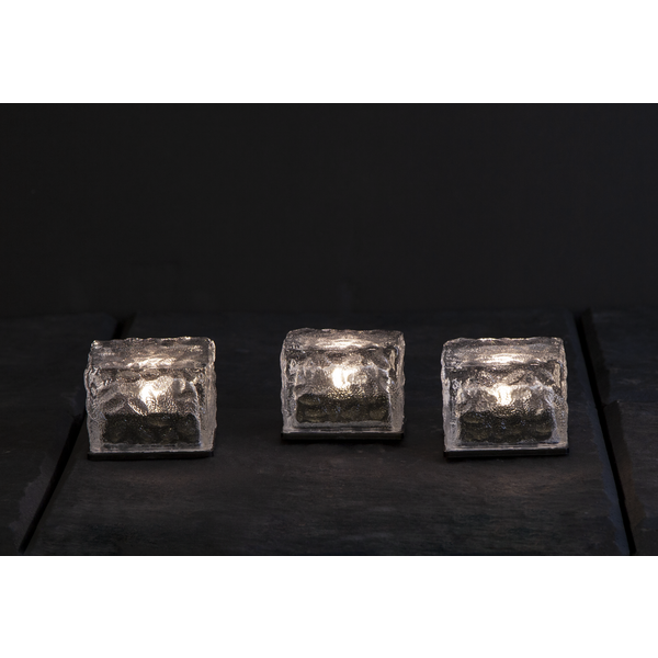 Solcellebelysning Icecube 3-pack , hemmetshjarta.dk