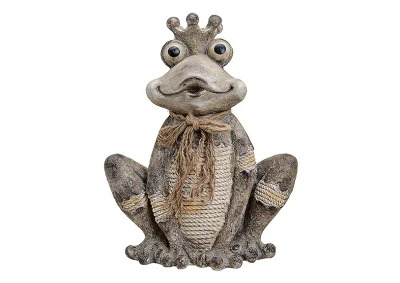 Dekorativ Frog Prince XL magnesia gr B/H/D) 40x53x24 , hemmetshjarta.dk
