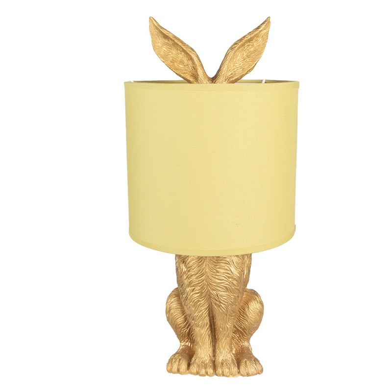 Bordlampe Kanin  20x43 cm Gylden farve Polyresin , hemmetshjarta.dk