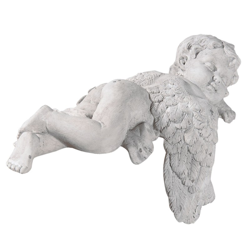 Statue Angel 27x10x16 cm Hvid Polyresin , hemmetshjarta.dk